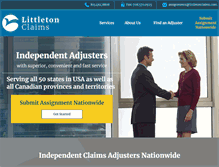 Tablet Screenshot of littletonclaims.com